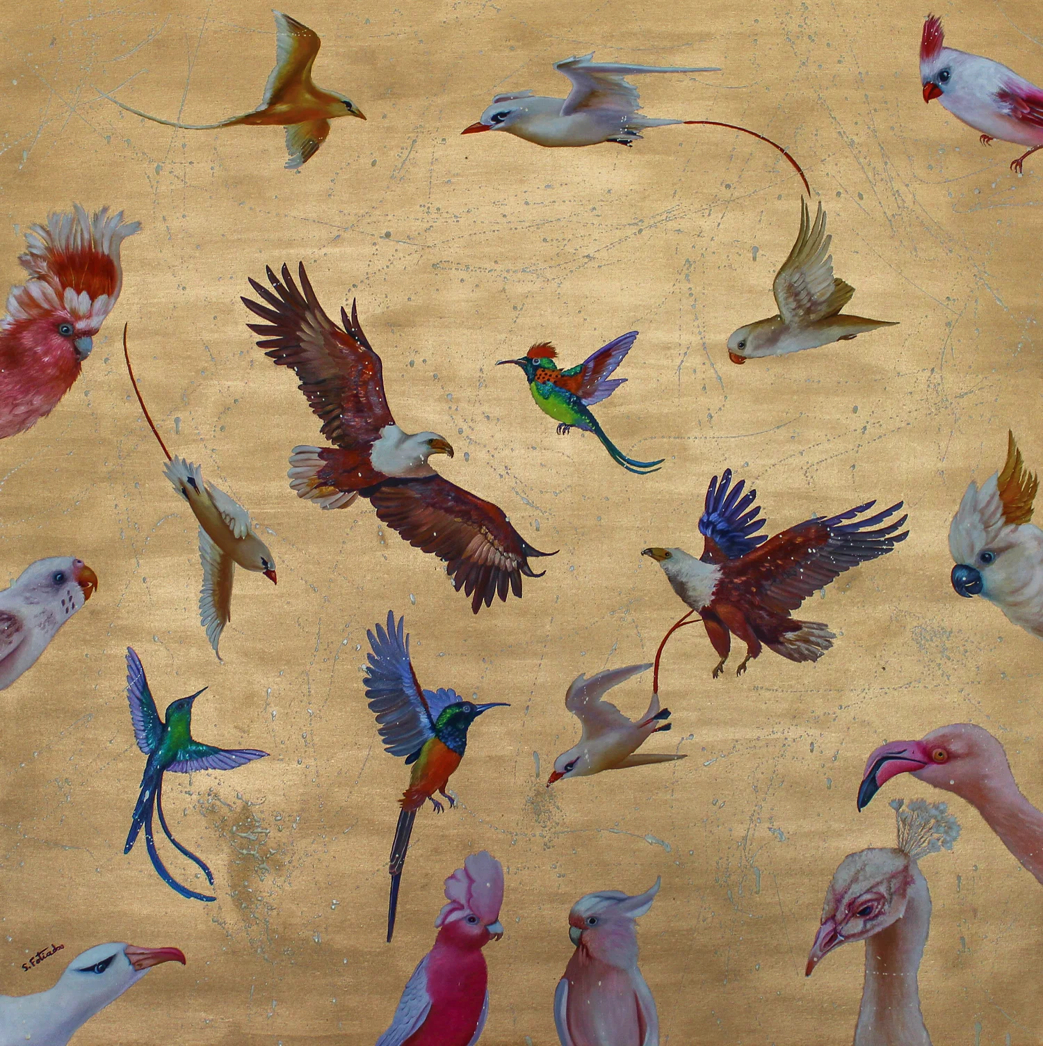 Garden of Eden, 100x100cm, oil on canvas