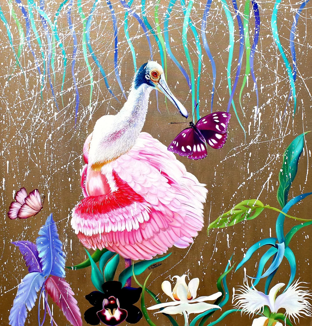 Garden of Eden, 90x90cm, oil on canvas