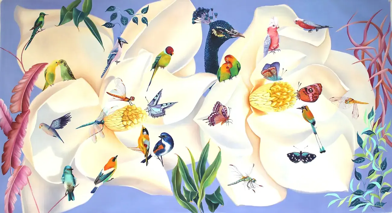 Garden of Eden, 97x185cm, oil on canvas