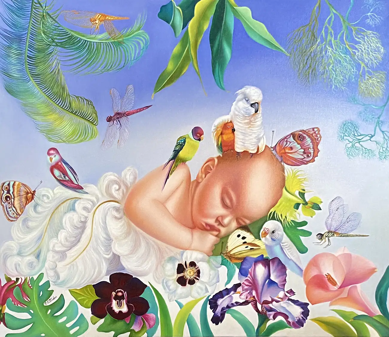 Garden of Eden, 110x95cm, oil on canvas