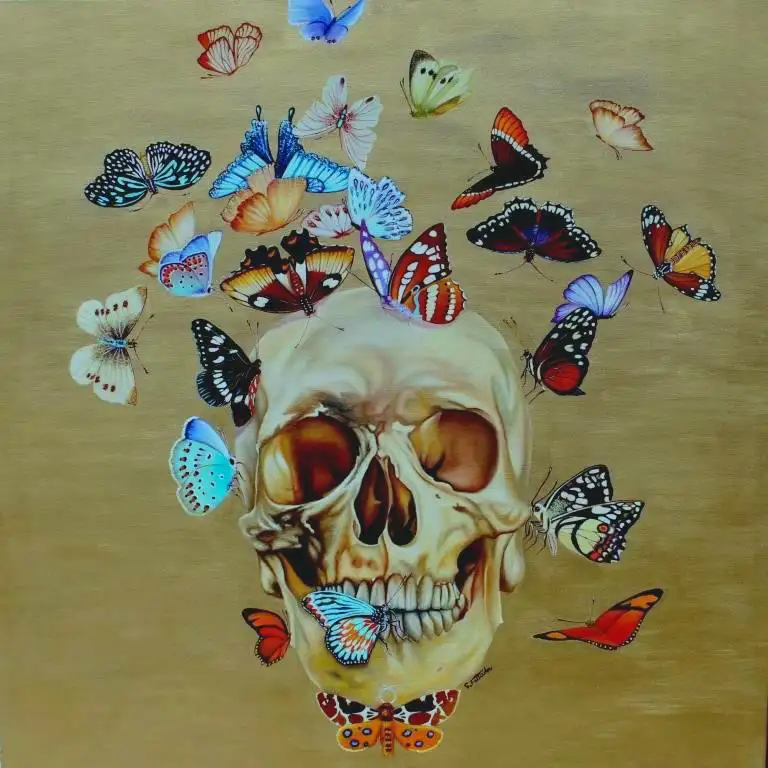 Garden of Eden, 90x90cm, oil on canvas