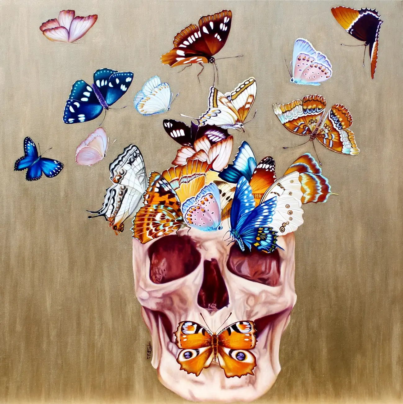 Garden of Eden, 88x88cm, oil on canvas