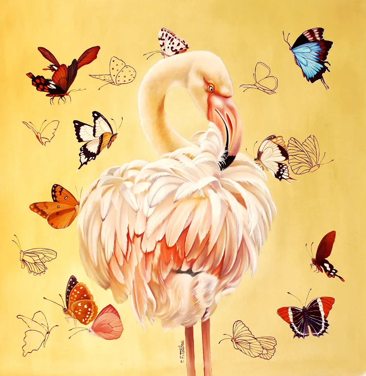 Garden of Eden, 90x90cm, oil on canvas